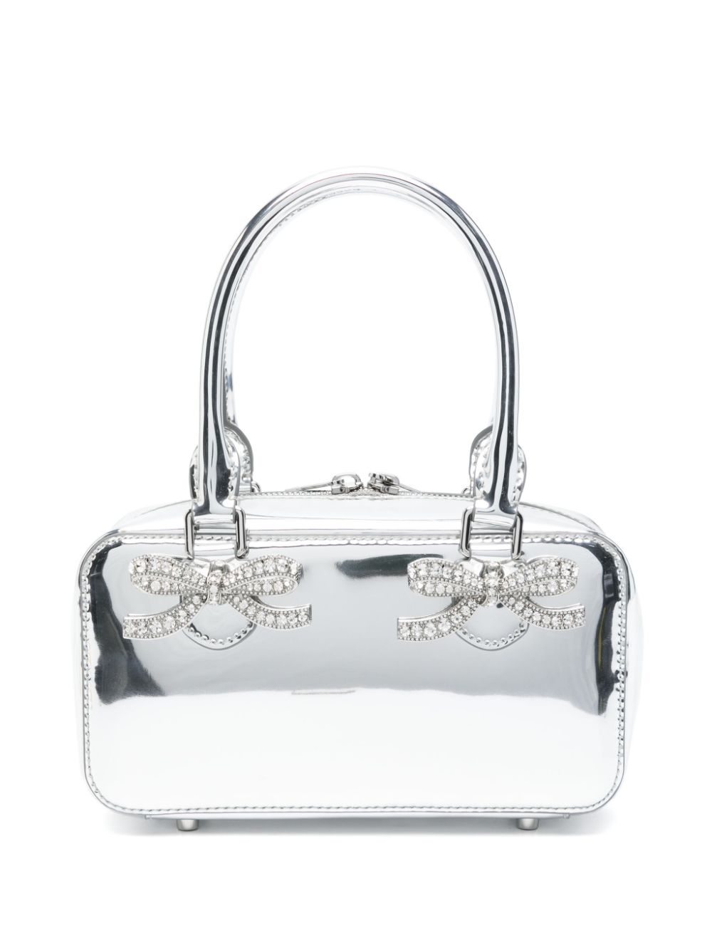 RS25301SILVER 크리스탈 장식 미니 백